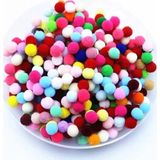 Amazex Store 12mm Renkli Karışık Yumuşak Ponpon Peluş 200 Adet