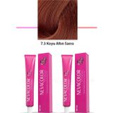 Amazex Store 2 li Set Premium 7.3 Koyu Altın Sarısı - Kalıcı Krem Saç Boyası 2 X 50 g Tüp
