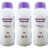 Amazex Store 3 Adet Oksidan Krem Saç Boya Sıvısı 9'luk 30 volüme 60 ml