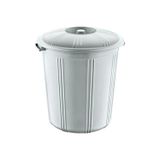 Amazex Store 35 Lt Kapaklı Yuvarlak Plastik Büyük Boy Çöp Kovası Su Et Kovası Balkon Kovası Bahçe Kovası Kilitli
