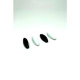 Amazex Store 4 Adet Plastik Çengelli Eşarp Ve Şal İğnesi Siyah Beyaz 4 cm