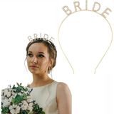 Amazex Store Altın Gold Renk Bekarlığa Veda Kristal Taş Bride Tacı İthal 16x10 Cm