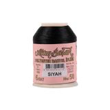 Amazex Store Altınbaşak Oya ve Dantel İpi 20 gr - Royaleks - No: SİYAH