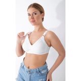 Amazex Store Beyaz Dikişsiz Toparlayıcı Sütyen - 501