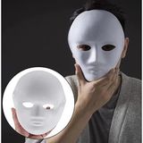 Amazex Store Beyaz Renk Boyanabilir Anonim Tam Yüz Cosplay Maske 24x18 Cm
