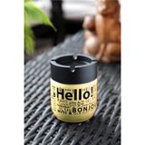 Amazex Store Cam Kokusuz Küllük 425 Cc Hello Desenli Sarı