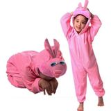 Amazex Store Çocuk Tavşan Kostümü Pembe Renk 2-3 Yaş 80 Cm