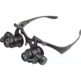 Amazex Store Gözlük Modeli 10x 15x 20x 25x Lens,2led Işıklı,büyüteç