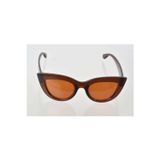 Amazex Store Kahverengi Çerçeve Cat Eye Kadın Güneş Gözlüğü - Moda Gözlük