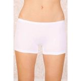 Amazex Store Likralı Süprem Bayan Boxer Short Beyaz 2100B