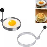 Amazex Store Metalik Daire Şeklinde Metal Omlet Yumurta Ve Krep Kalıpları