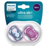 Amazex Store Philips Avent Ultra Air Emzik +18 Ay 2li Kız SCF349/22