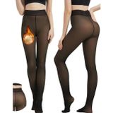 Amazex Store Termal Peluş Siyah Külotlu Çorap Pkc-581
