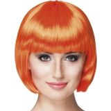 Amazex Store Turuncu Renk Parti Peruğu Küt Saç