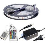 Amazex Store Winboss 5mt Rgb Şerit Led Slikonlu Adaptör Uzaktan Kumanda Tak Çalıştır