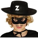 Amazex Store Z Logolu Zorro Şapkası Ve Zorro Maskesi Çocuk Boy