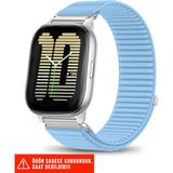 Amazfit Bip / Bip Lite / Bip U Pro / Active / Cheetah (Kare) / Bip 3 / Bip 3 Pro Uyumlu Kordon 20MM - Açık Mavi