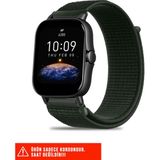 Amazfit Bip / Bip Lite / Bip U Pro / Active / Cheetah (Kare) / Bip 3 / Bip 3 Pro Uyumlu Kordon 20MM - Koyu Yeşil