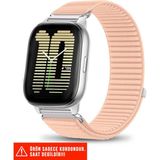 Amazfit Bip / Bip Lite / Bip U Pro / Active / Cheetah (Kare) / Bip 3 / Bip 3 Pro Uyumlu Kordon 20MM - Pudra