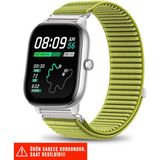 Amazfit Gts / Gts 2 / Gts 2e / Gts 2mini / Gt S3 / Gt S4 Mini Uyumlu Spor Cırtlı Kordon 20MM - Yeşil