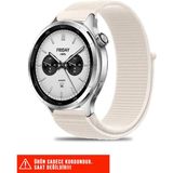 Amazfit Pace / Gtr 2 / Gtr 2e / Gtr 3 / Gtr 3 Pro / Gtr 47MM Uyumlu Hasır Örgü Cırtlı Kordon 22MM - Starlight
