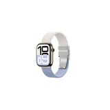 Amazingthing Watch 10 46Mm Uyumlu Glamour Blend Hasır Kordon Starlight Purple