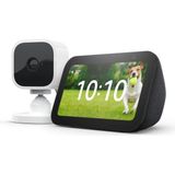 Amazon Echo Show 5 (3. Nesil) + Blink Mini Akıllı Güvenlik Kamerası | Alexa Destekli Akıllı Ev Başlangıç Seti - Renk - Siyah