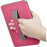 Amazon Kindle 11. Nesil Basic 6″ E Kitap Okuyucu Kılıfı Şeffaf Tutacaklı - Fuşya