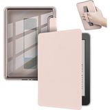 Amazon Kindle Paperwhite 12. Nesil 7″ E Kitap Okuyucu Kılıfı Şeffaf Tutacaklı - Pembe