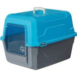 Amazon Pet Amazon Tam Açılır Kapalı Kedi Tuvaleti Mavi 52X37X48 cm