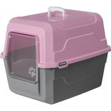 Amazon Pet Amazon Tam Açılır Kapalı Kedi Tuvaleti Pembe 52X37X48 cm