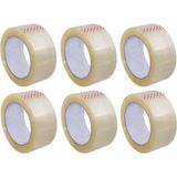 Ambalage 6 Adet 45MM x 80MT Hotmelt Şeffaf Koli Bandı Süper Kalite Koli Bantı
