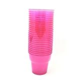 Ambalaj Evi Mika Plastik Bardak 25 Li Kristal Mika Bardak Pembe