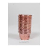 Ambalaj Evi Rose Gold Parlak Pembe Muffin Cupcake Kalıbı Kek Kapsülü 25 Adet