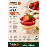 Ambalaj Express.com.tr 20'Lİ Plastik Kase Ayaklı Magnolia Tatlı Sunum Bardağı Mika Magnolya Kasesi (CAM DEĞİLDİR)