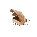 AMBALAJ MARKT E-ticaret Kargo Paketleme Kutusu 17x12,5x7,5 Cm Esmer 25 Adet