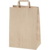 Ambalaj Pazarı Flat Saplı Kraft Kağıt Çanta 28X17X29 - 25 Adet