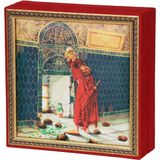 Ambalaj Pazarı Kaplumbağa Terbiyecisi Tablo Çikolata Kutusu Takımı 25 Bölmeli 25X25 cm - Çok Renkli