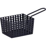 Ambalaj Pazarı Metal Mini Patates Cips Sepeti - 0,21 lt - Siyah