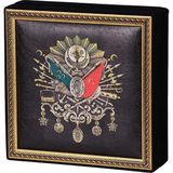 Ambalaj Pazarı Osmanlı Tuğrası Tablo Çikolata Kutusu Takımı 25 Bölmeli 25X25 cm - Çok Renkli
