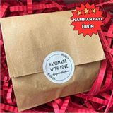 Ambalajcı Burada Kraft Kese Kağıdı Hediye Paketi 12X20 cm 50 Adet Düz Renk Gıda Paketleri için Uygun