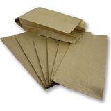 Ambalajın Büyük Boy Kraft-Şamua Çizgili Kese Kağıdı, Hediye Paketi 15X28,5CM Düz Renk - 1 KG