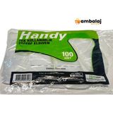AmbalajSende Handy Tek Kullanımlık Şeffaf Eldiven - 100ADET