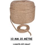 Ambarope 10 mm 20 Metre Jüt Halat Hasır Dekor Süsleme Jüt Ip