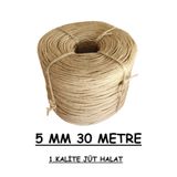 Ambarope 5 mm 30 Metre Jüt Halat Hasır Dekor Süsleme Jüt Ip