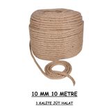 Ambarope Jüt Halat 10 Mm 10 Metre Ip Halat Hasır Ip Dekor Ipi Jüt Kendir Jüt Çuval Ipi