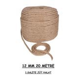 Ambarope Jüt Halat 12 Mm 20 Metre Ip Halat Hasır Ip Dekor Ipi Jüt Kendir Jüt Çuval Ipi
