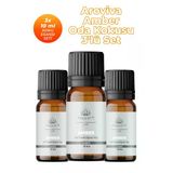 Amber Çiçeği Esansiyel Uçucu Koku Yağı Buhurdanlık Yağı Difüzör Esansı 3'Lü Set 3X10ml