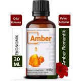 Amber Çiçeği Esansiyel Yağ Oda Kokusu Mega Boy 30ML Difüzör Buhar Makinesi Buhardanlık Yağı - 30 ml 1 adet