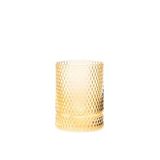 Amber Diamond Cam Vazo/Mumluk(14 cm)